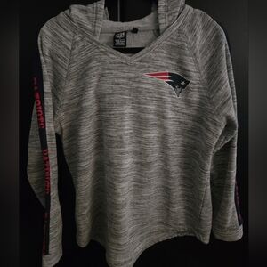 NFL Team Apparel Light Gray Hoodie